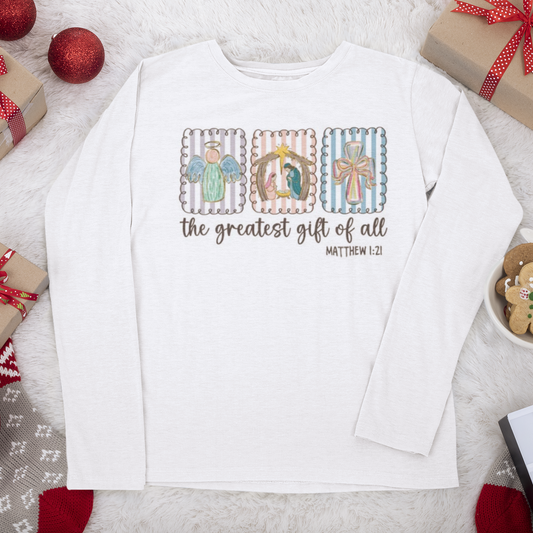 Youth Greatest Gift Long Sleeve Tee